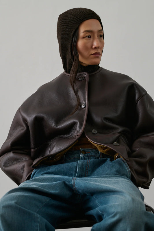 Fabio brown leather jacket