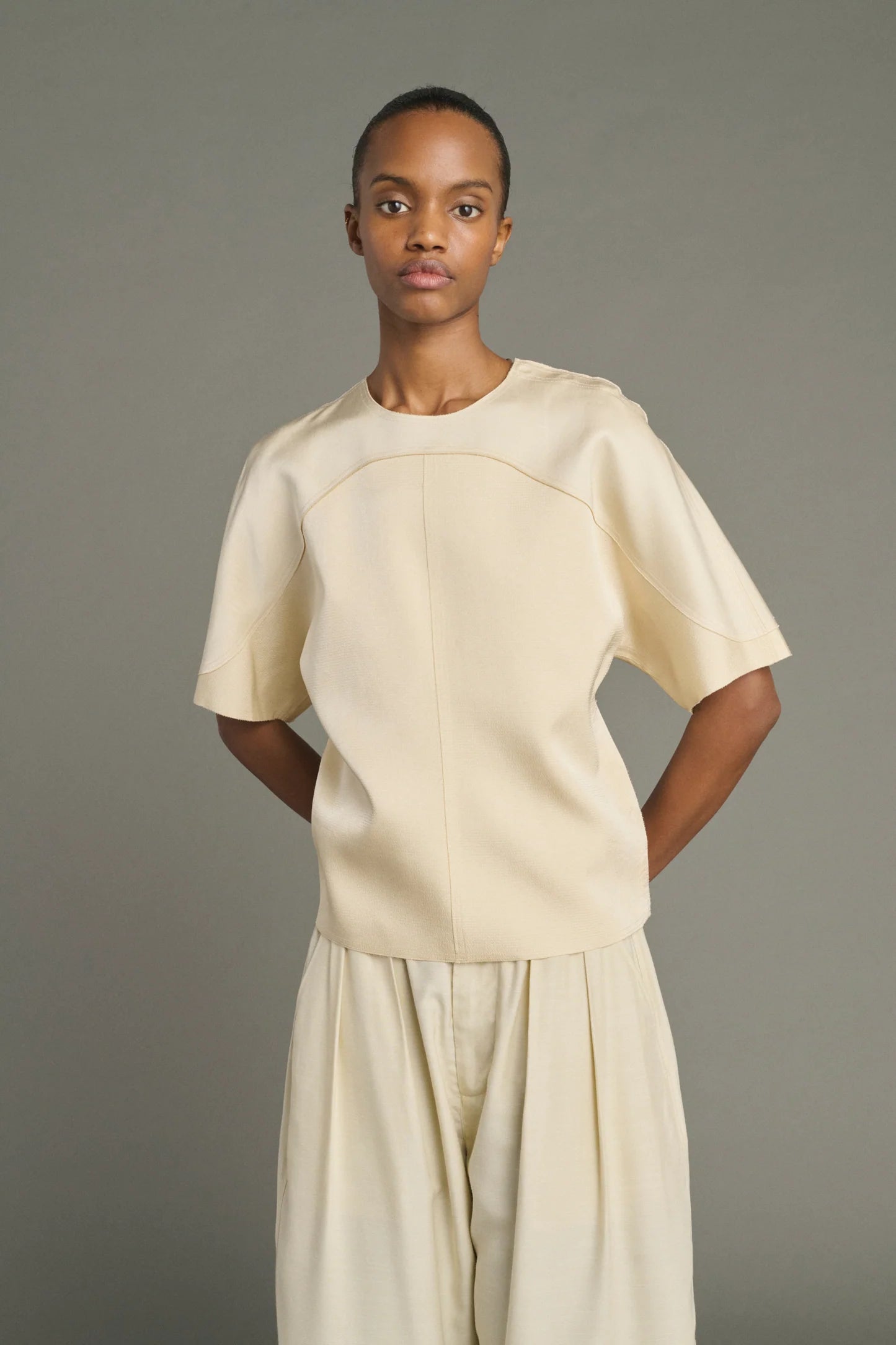 Lya top - double face satin top