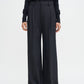 Darcey wool trouser in black