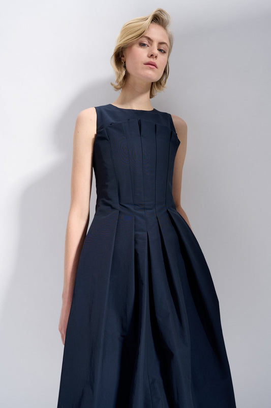 Cloche dress navy