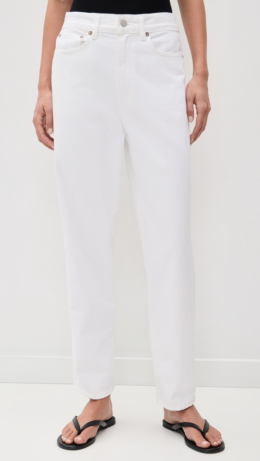80s jeans in marshmallow
