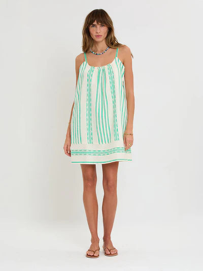 Zina swing dress - Chereka green