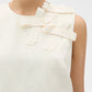Bow detail shell soft cream