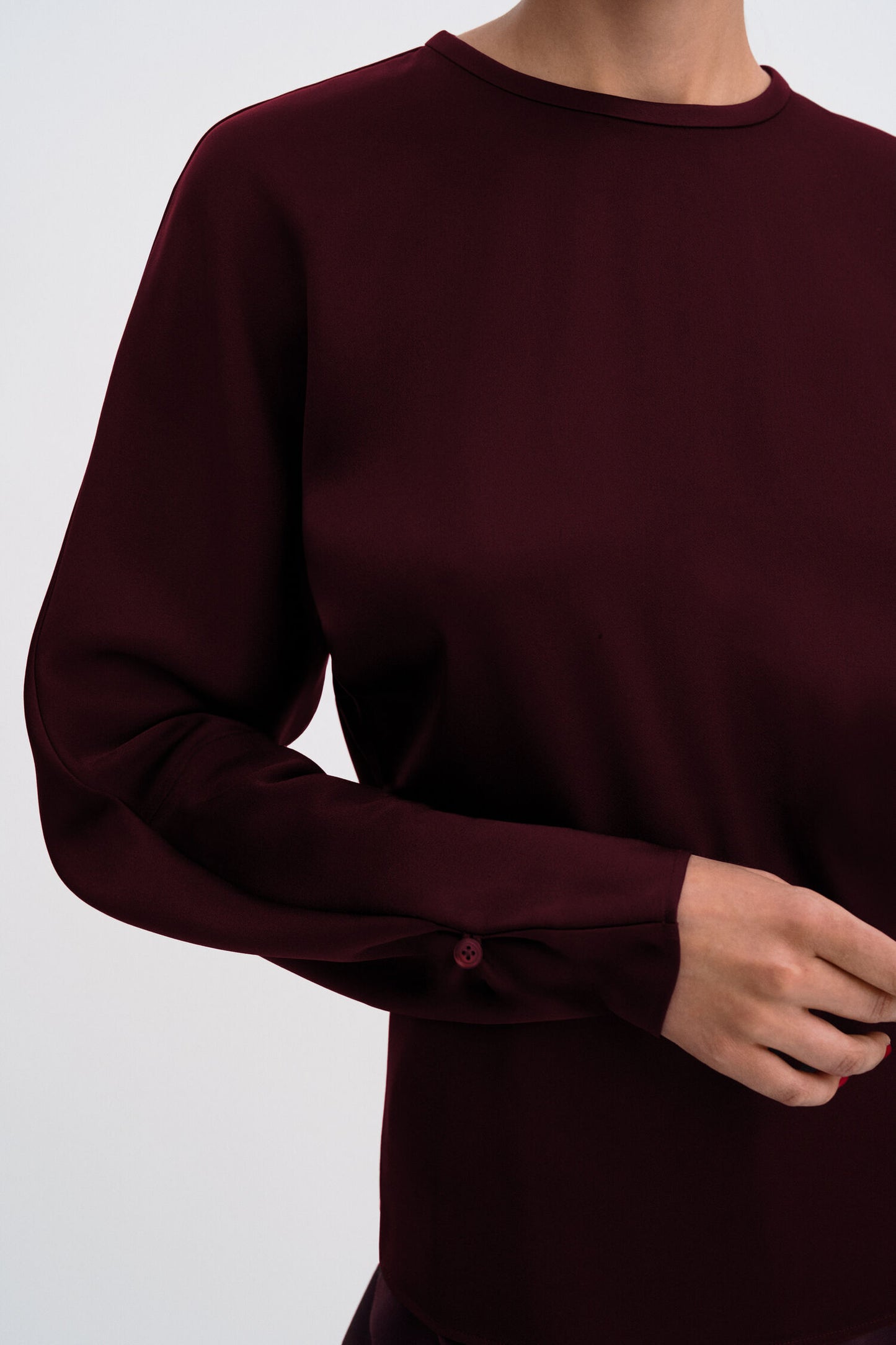 Batwing top burgundy