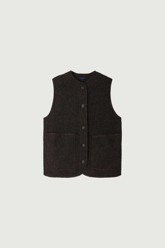 Chicago sleeveless mottled brown