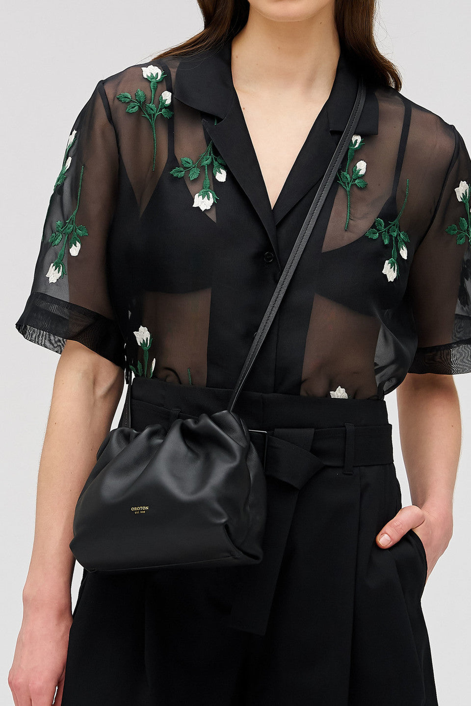 Gretel mini top handle black