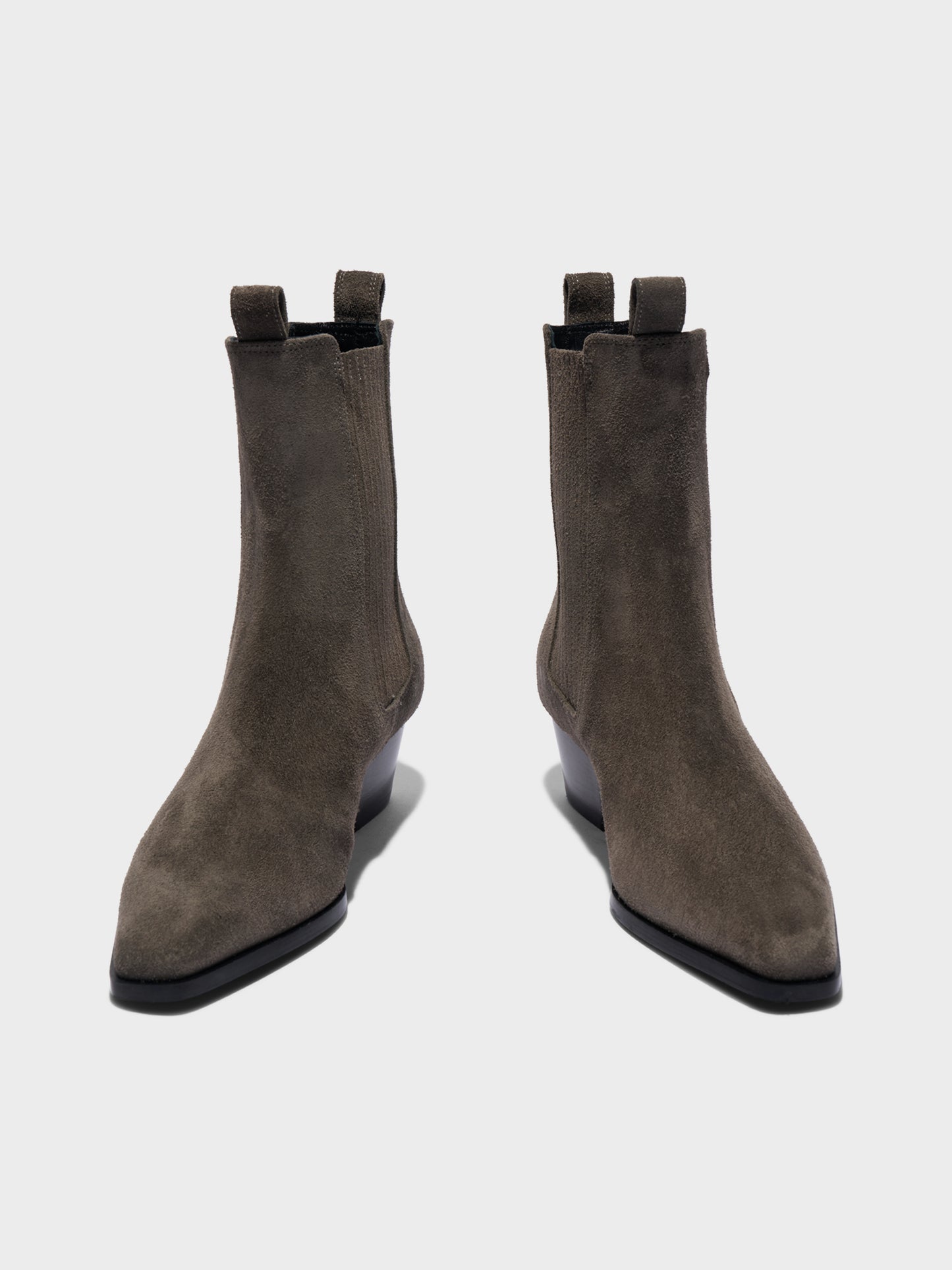 Agata cow suede leather - taupe