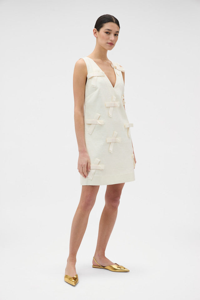 Bow shift dress