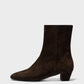 Yasmin cow suede leather - moka
