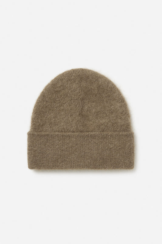 Alpaca hat olive green