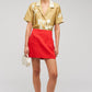 Embellished rosebud shirt