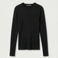 Camil Knit Blouse in Dark Grey