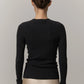 Camil Knit Blouse in Dark Grey