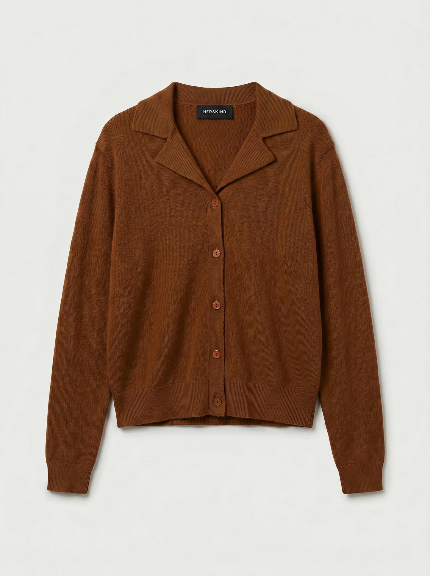 Alton Cashmere Cardigan - Dark Amber