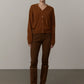 Alton Cashmere Cardigan - Dark Amber