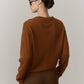 Alton Cashmere Cardigan - Dark Amber