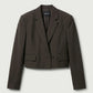 Pascale Regular Blazer - Brown Melange