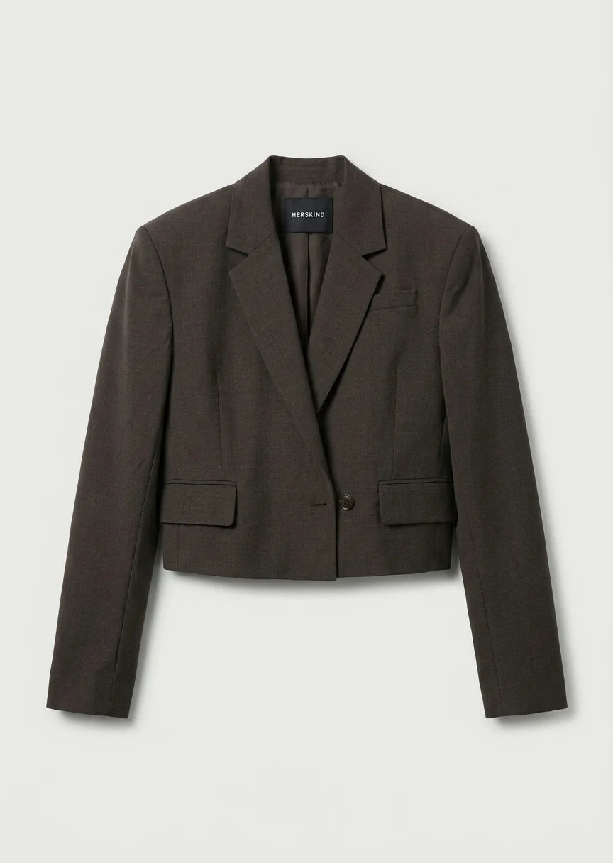 Pascale Regular Blazer - Brown Melange