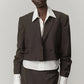 Pascale Regular Blazer - Brown Melange