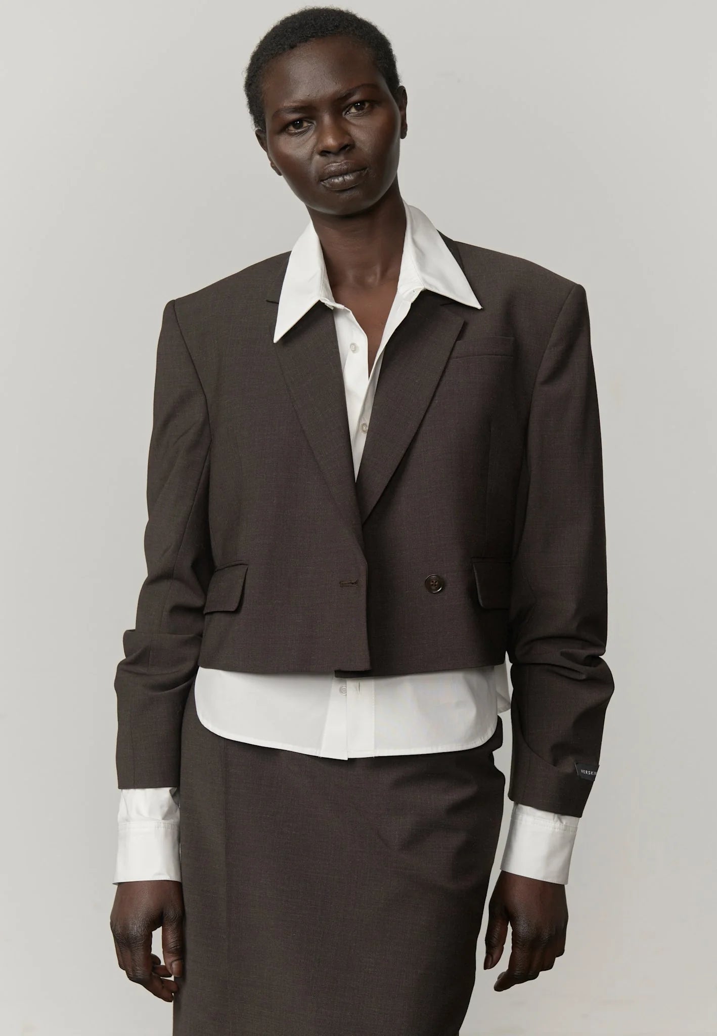 Pascale Regular Blazer - Brown Melange