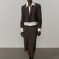 Pascale Regular Blazer - Brown Melange