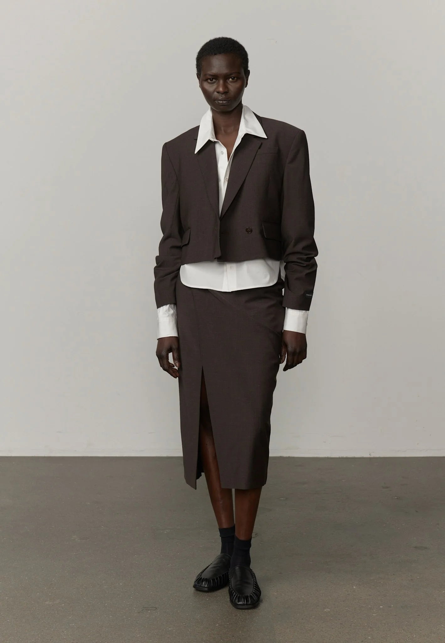 Pascale Regular Blazer - Brown Melange