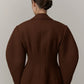 Alex Fitted Blazer - Java Brown