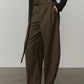 Dante Mid Waist Pants - Khaki