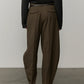 Dante Mid Waist Pants - Khaki