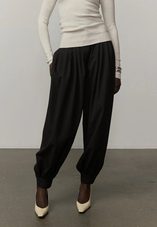 Zeth High Waist Pants - Black
