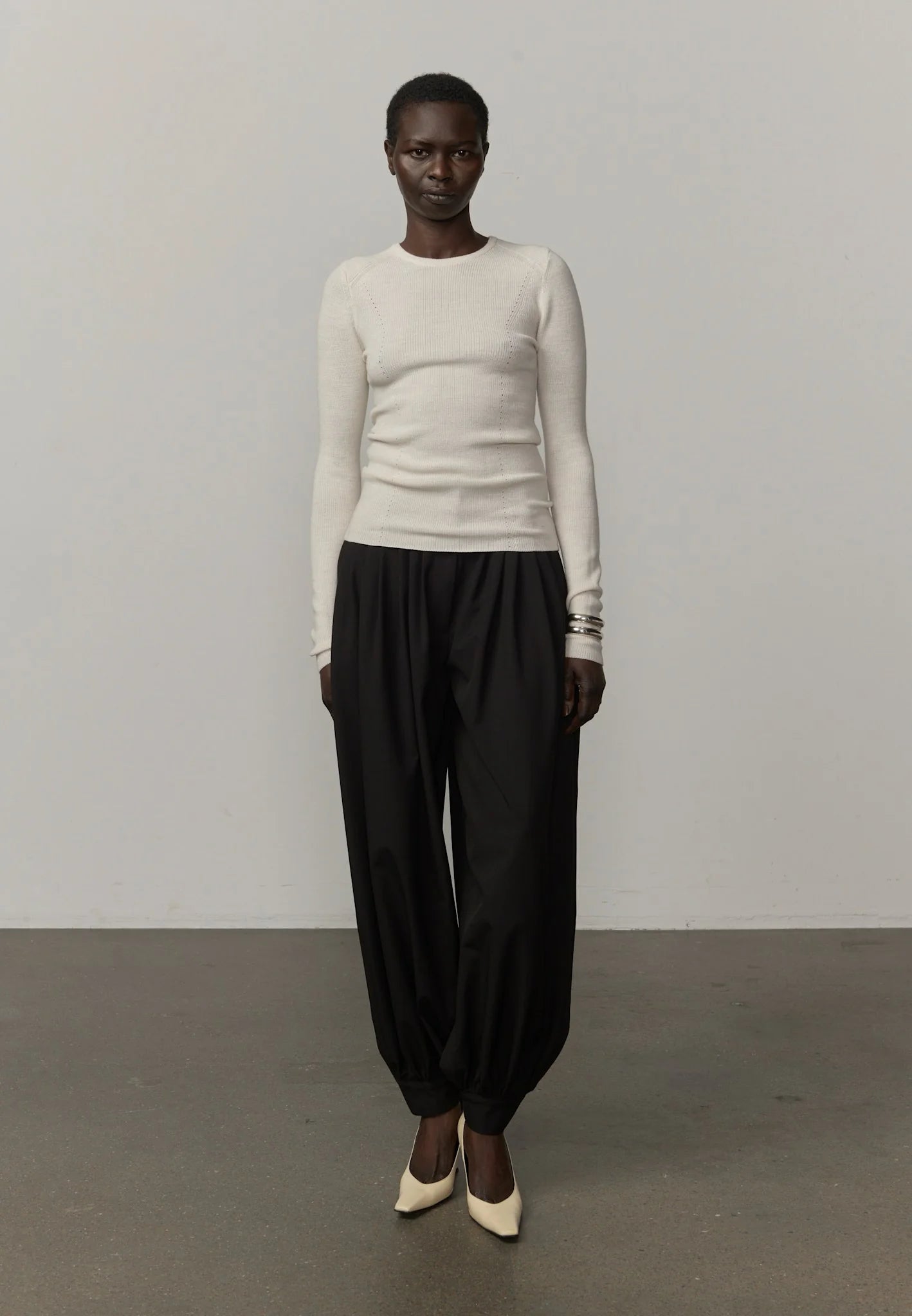 Zeth High Waist Pants - Black