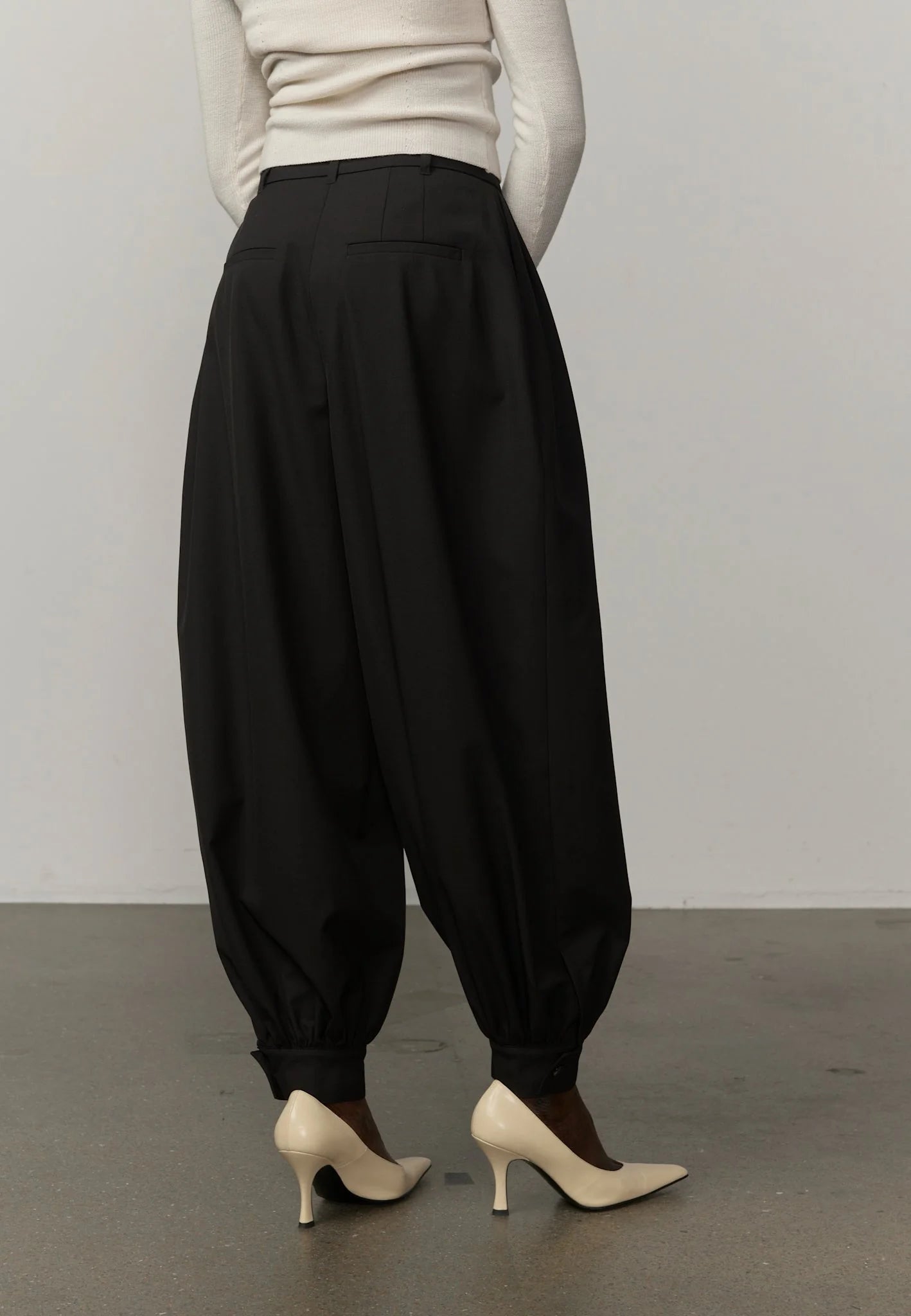 Zeth High Waist Pants - Black