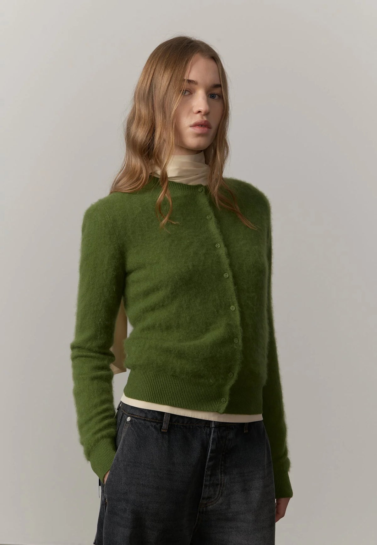 Roselle Cardigan in Green