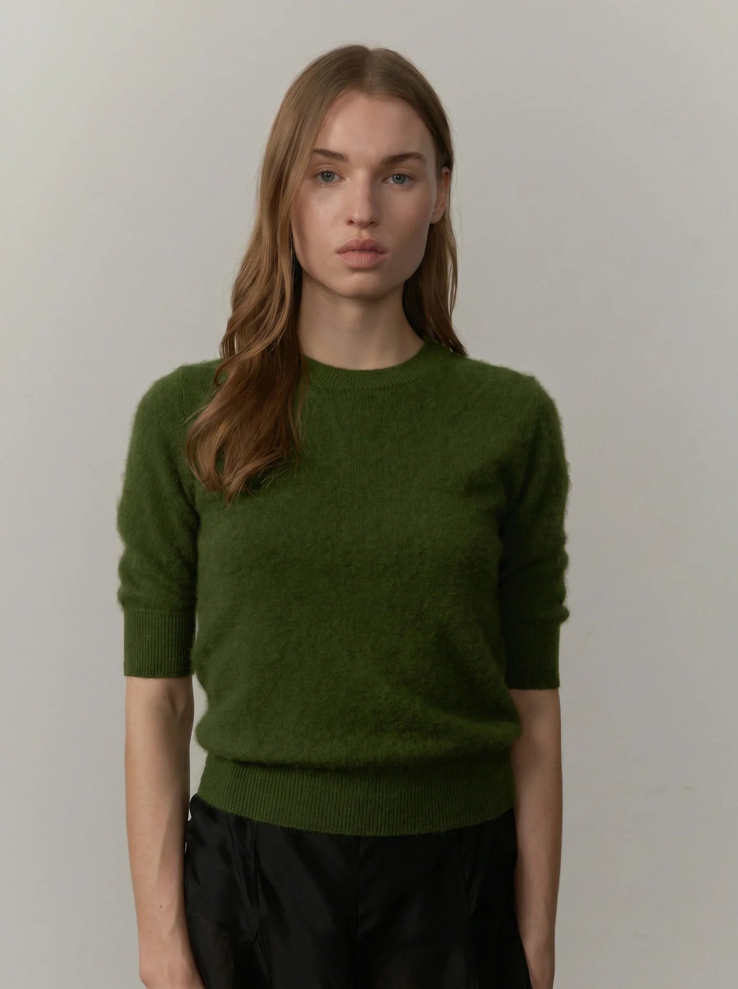 Therese Knit Blouse in Green