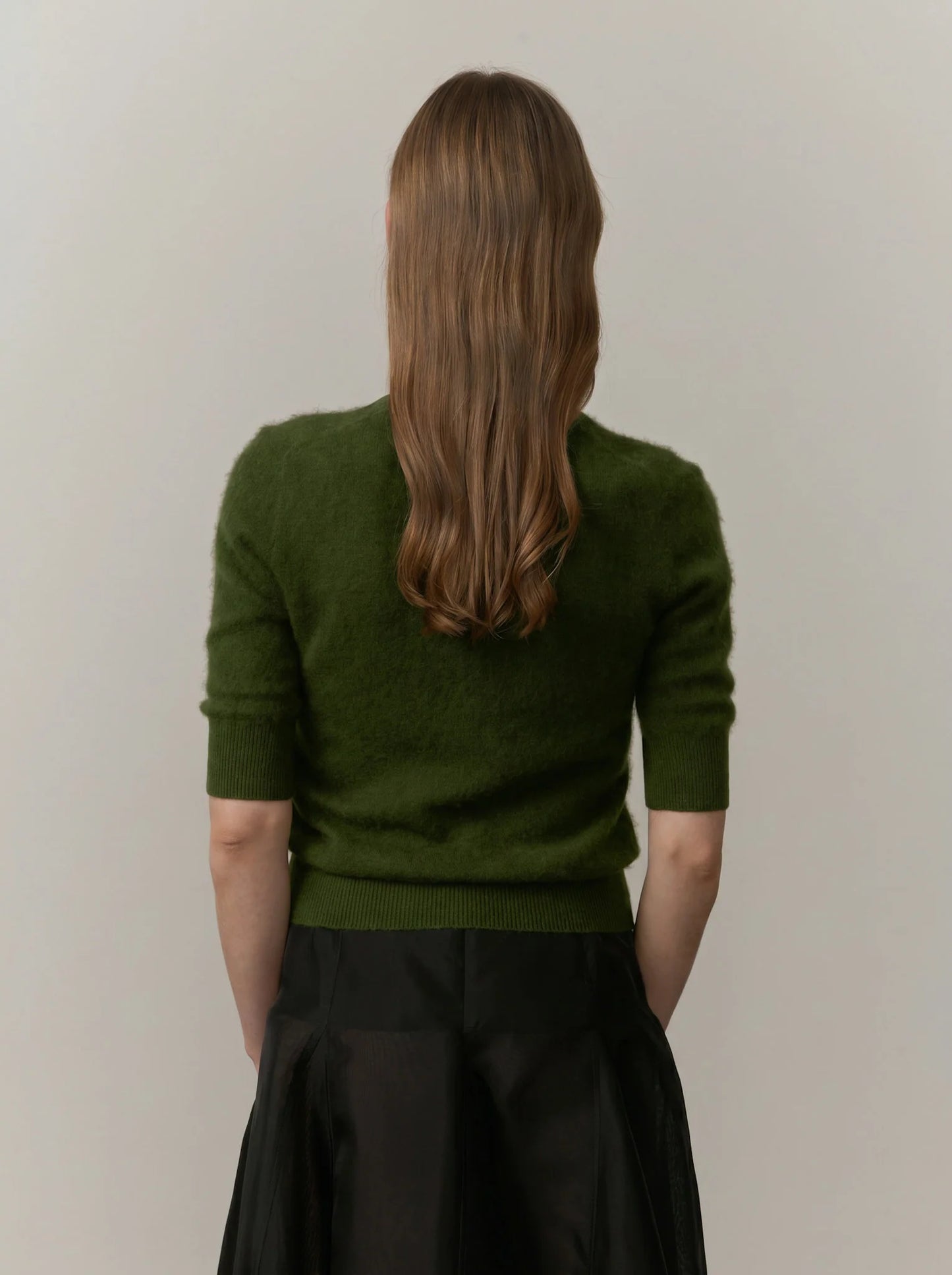 Therese Knit Blouse in Green