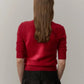 Therese Knit Blouse in Red