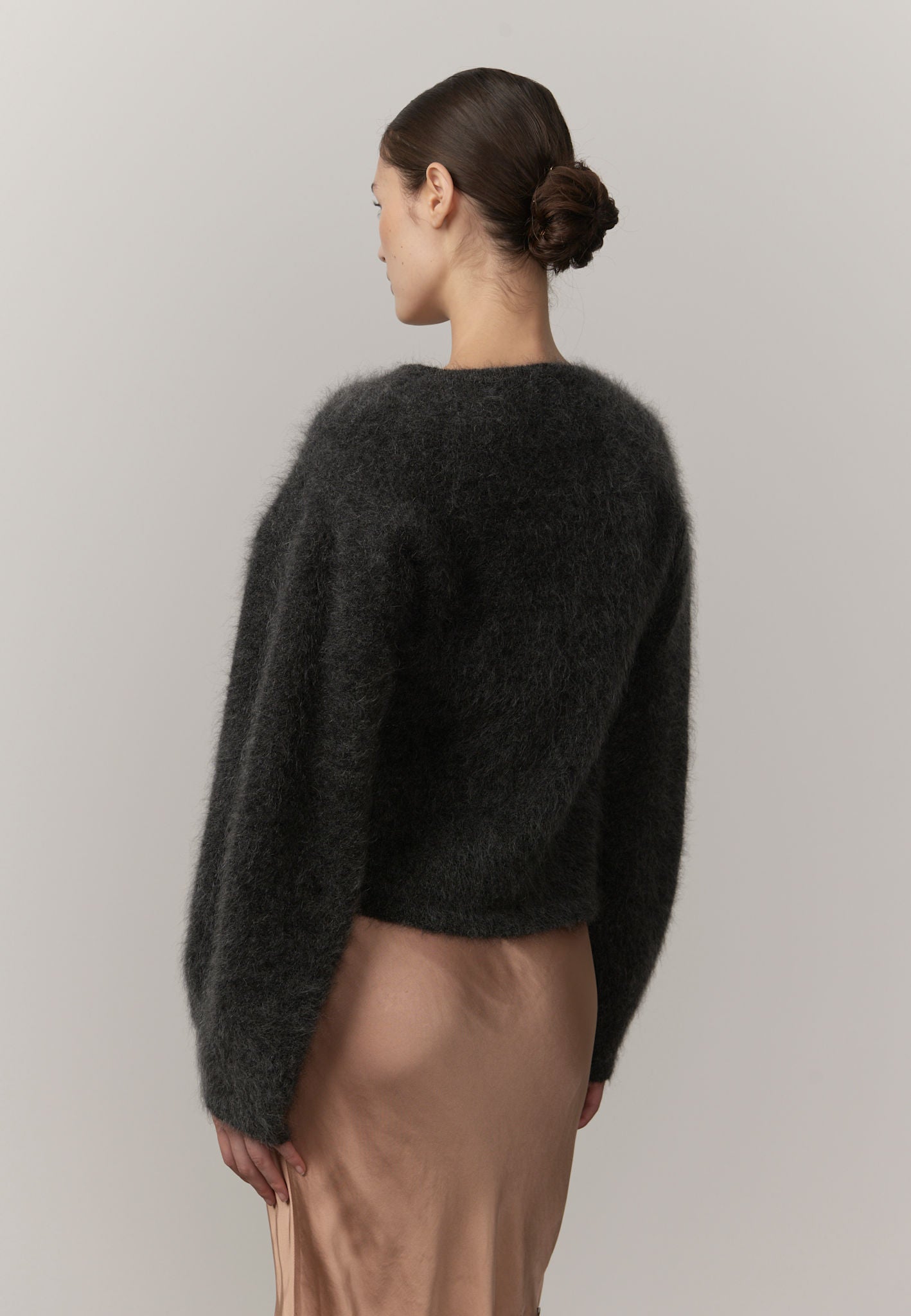 Simona Knit Blouse - Grey
