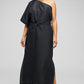 One shoulder dress black