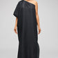 One shoulder dress black
