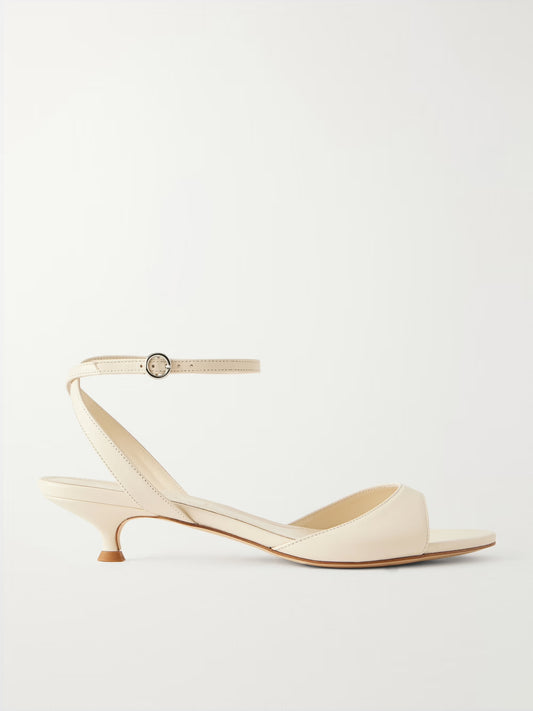 Zelia leather sandal - cream