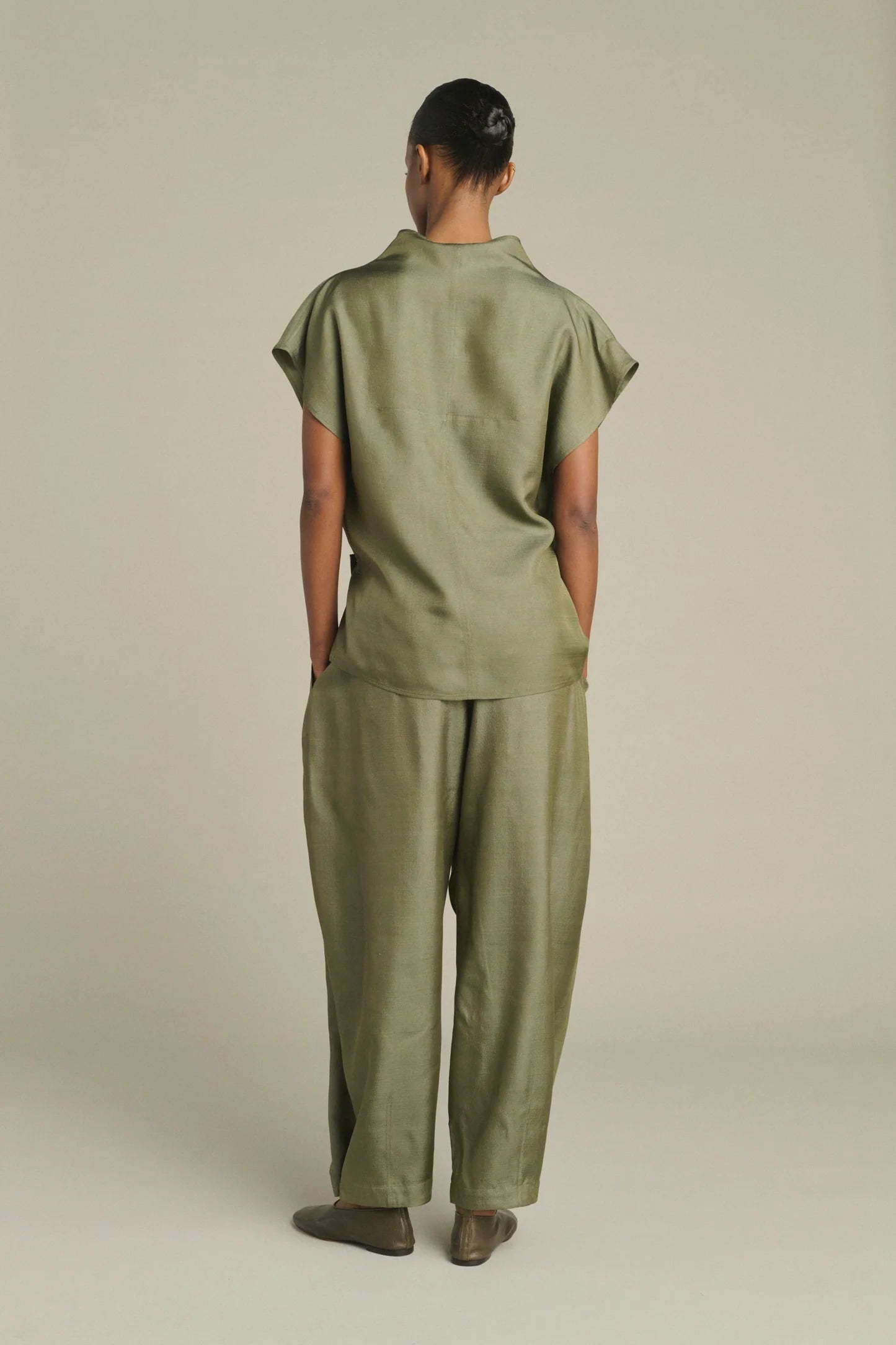 Kora top textured silk