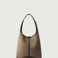 Delice tote bag in split leather - grey