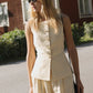 Rio vest dusty citron