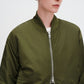 Nylon zip jacket midnight green