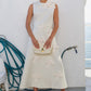 Bow detail shell soft cream