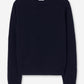 Soft wool crewneck sweater navy