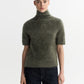Brushed short sleeve turtleneck