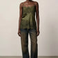 Linnea lace top - green