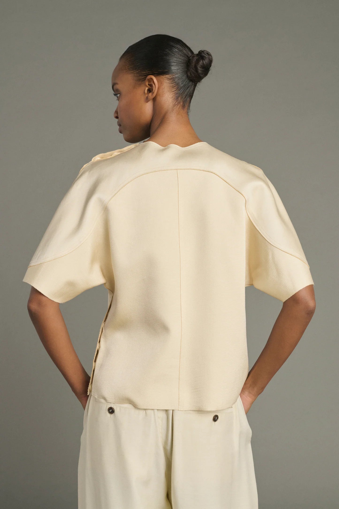 Lya top - double face satin top