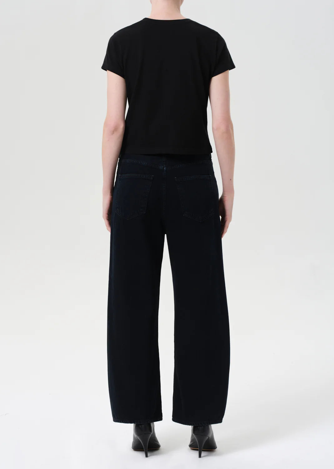 Low cure jean in crushed